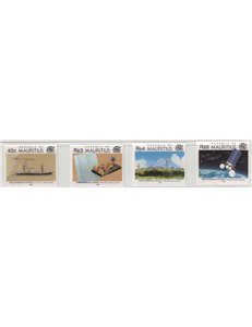 MAURITIUS 1993 Telecommunications 4v MNH**