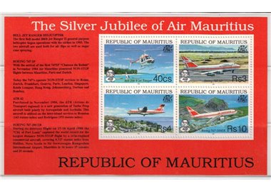 MAURITIUS 1993 Anniversary Air Mauritius 1 s/s MNH**