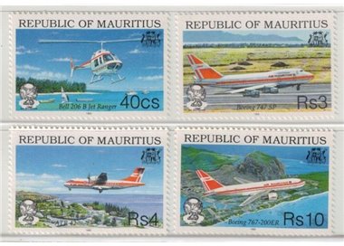 MAURITIUS 1993 Anniversary Air Mauritius 4v MNH**