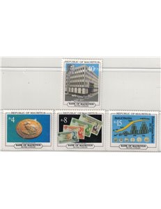 MAURITIUS 1992 Bank of Mauritius 4v MNH**