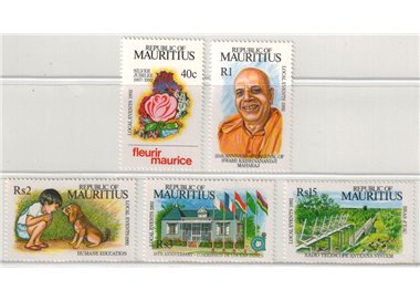 MAURITIUS 1992 Local events 5v MNH**