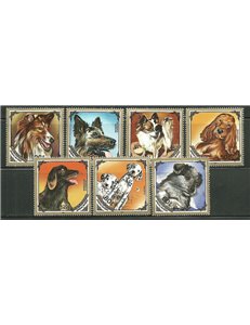 MONGOLIA 1984 Cani - Dogs 7v MNH**