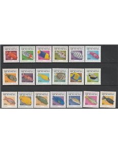 MICRONESIA 1998 Ordinary set, fish 19v MNH**