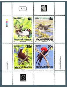 MARSHALL ISLANDS 1990 Stamp Fair, Birds s/s MNH**