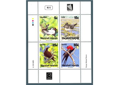 MARSHALL ISLANDS 1990 Stamp Fair, Birds s/s MNH**