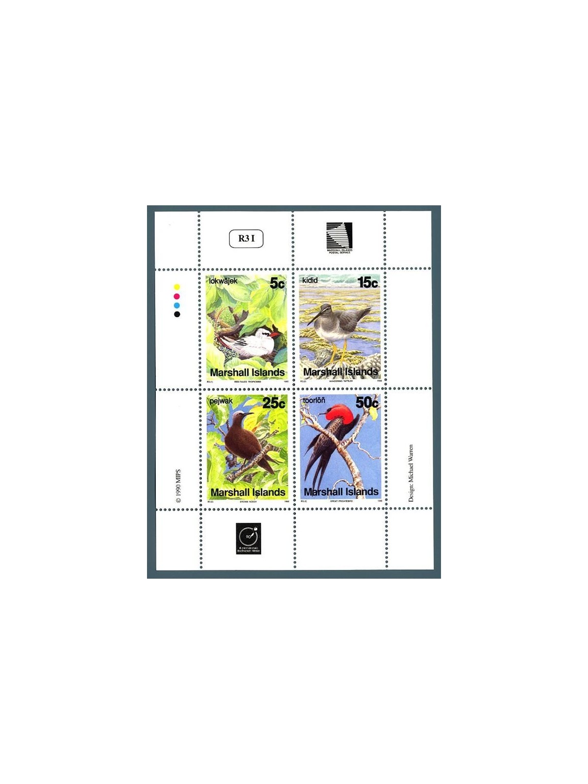 MARSHALL ISLANDS 1990 Stamp Fair, Birds s/s MNH**