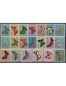 MOZAMBIQUE 1953 Various Butterflies 20v MNH**