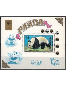 MONGOLIA 1989 Fauna, the panda 1 s/s MNH**