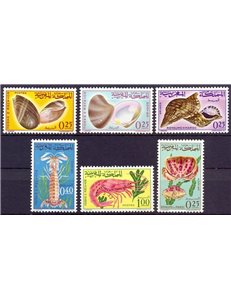 MOROCCO 1965 Shells and crustaceans 6v MNH**