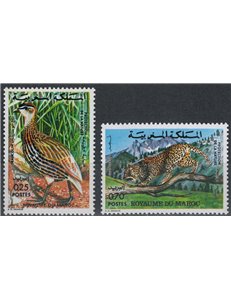 MOROCCO 1974 Moroccan fauna, nature protection 2v MNH**