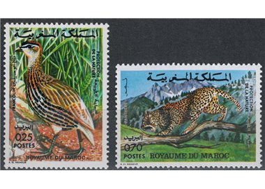MOROCCO 1974 Moroccan fauna, nature protection 2v MNH**