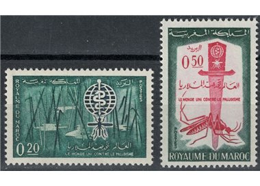 MOROCCO 1962 Fight against malaria 2v MNH**