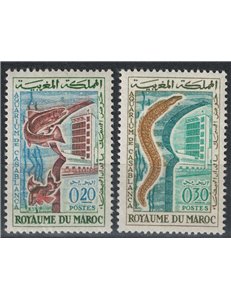 MOROCCO 1962 Casablanca Aquarium 2v MNH**