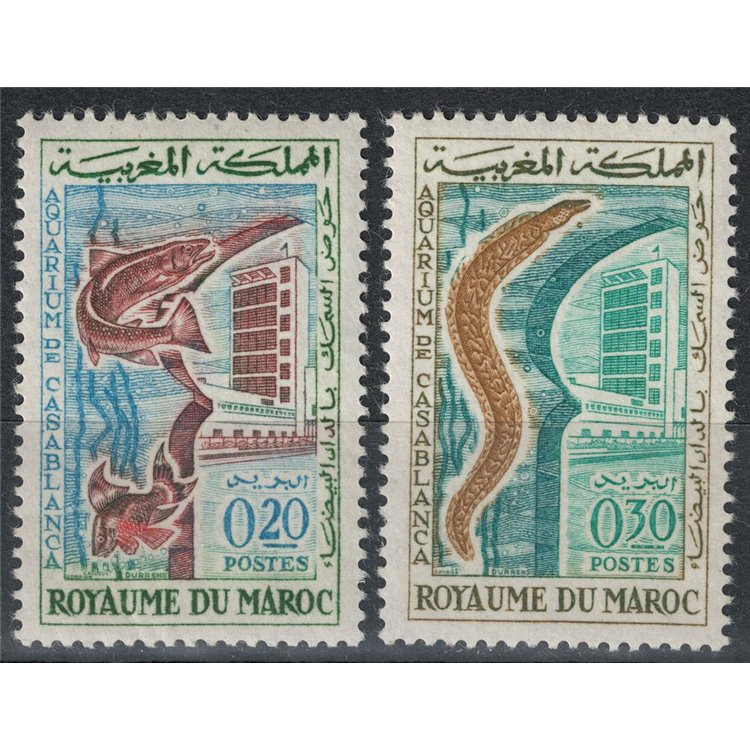 MAROCCO 1962 Acquario di Casablanca 2v MNH**
