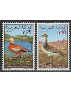 MAROCCO 1970 Uccelli, papere 2v MNH**