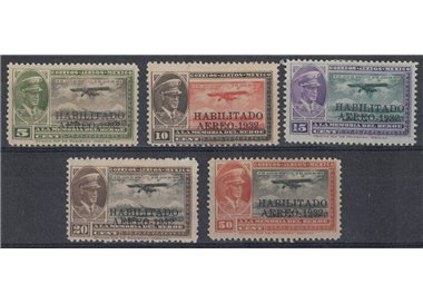MESSICO 1932 Posta aerea (Carranza) 5v MH*