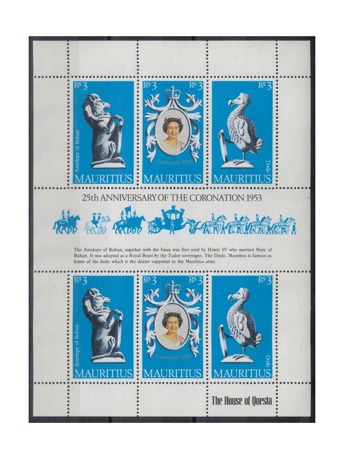 MAURITIUS 1978 Silver Jubilee MF MNH**