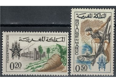 MOROCCO 1963 Campaign against hunger 2v MNH**
