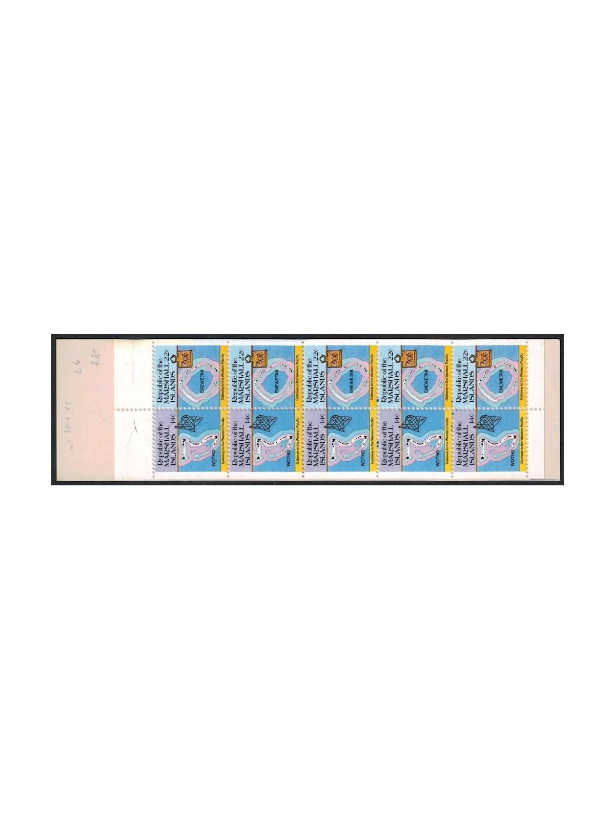 MARSHALL ISLANDS 1985 Island Map booklet MNH** (78b)
