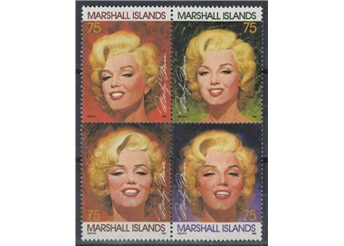 MARSHALL ISLANDS 1995 Marilyn Monroe 4v MNH**
