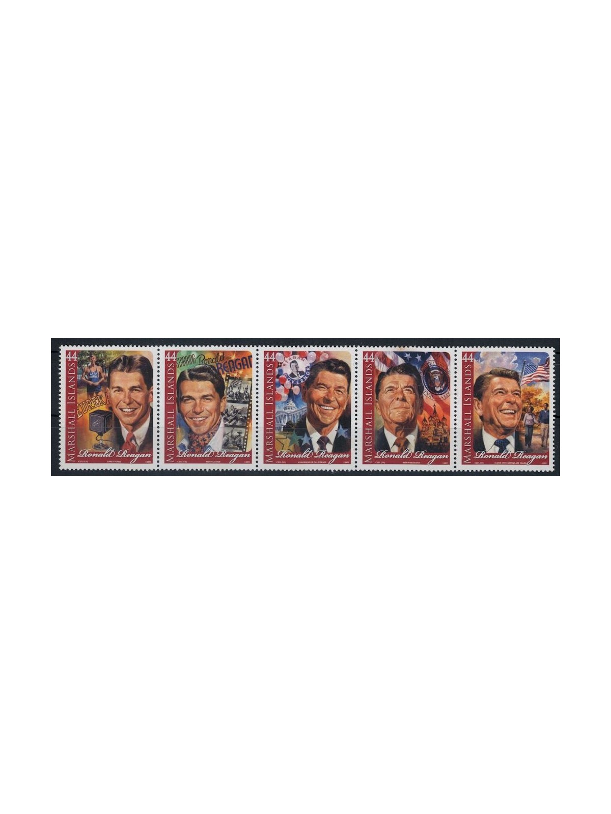 MARSHALL ISLANDS 2011 Ronald Reagan 5v MNH**