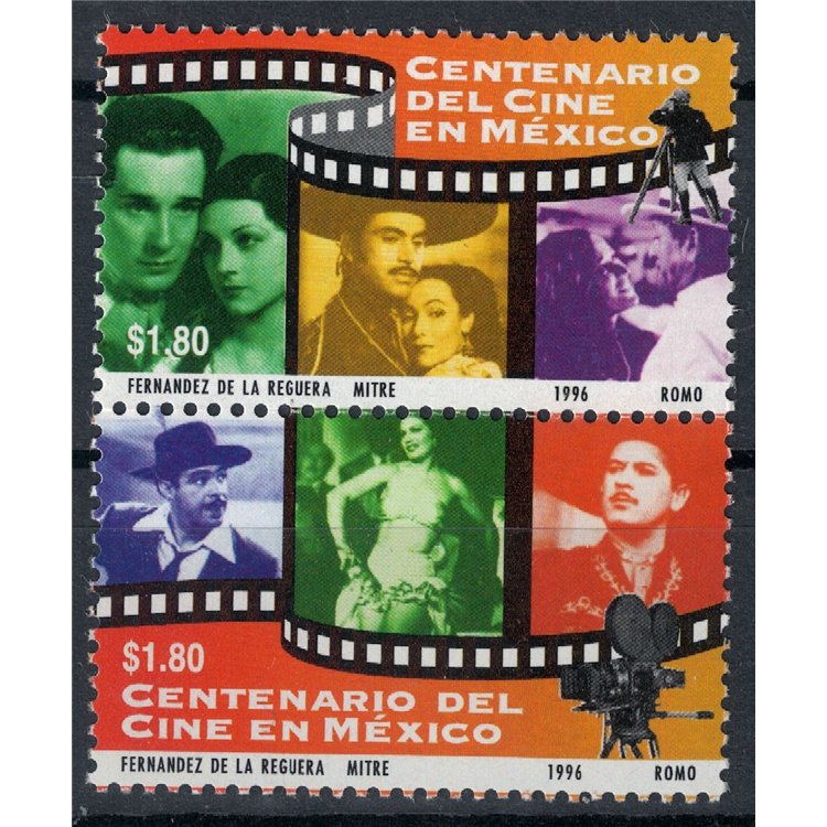 MEXICO 1996 Centenary of Mexican Cinema 2v MNH**