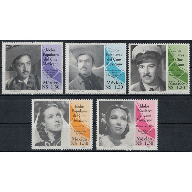 MESSICO 1993 Attori del Cinema Messicano 5v MNH**