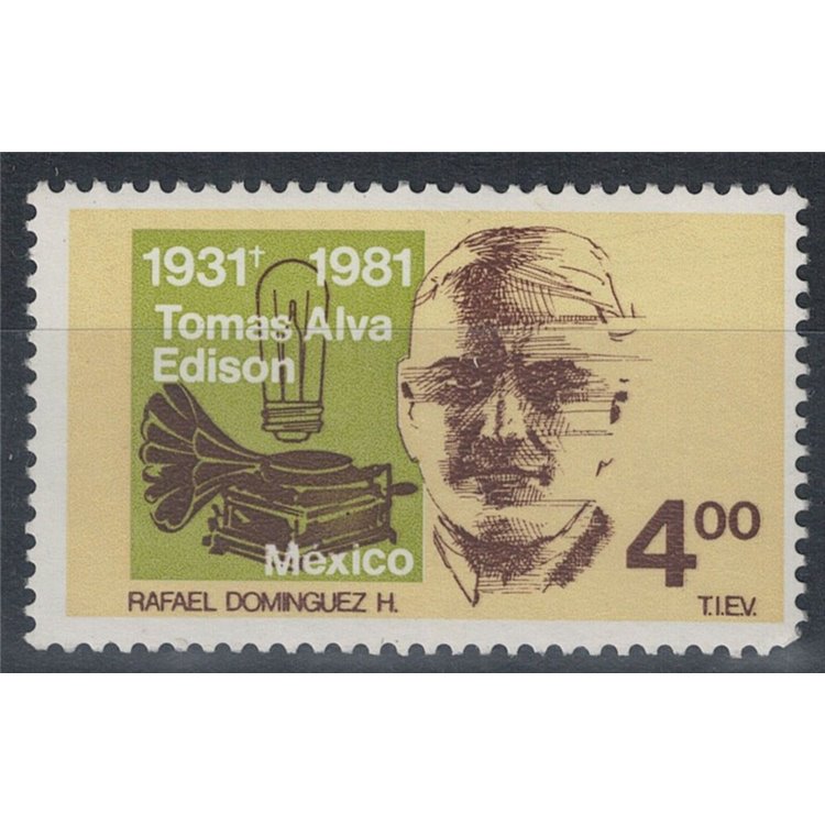 MESSICO 1981 Thomas Edison MNH**