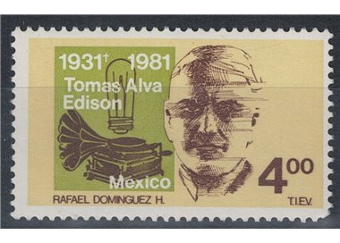 MEXICO 1981 Thomas Edison MNH**