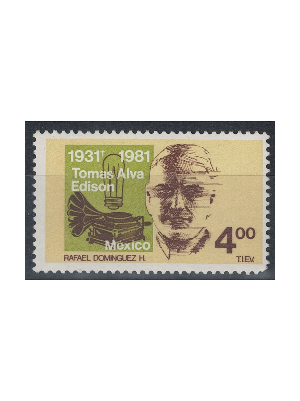 MESSICO 1981 Thomas Edison MNH**