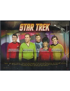 MICRONESIA 2008 Cinema, Star Trek (I) 4v MNH**