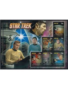 MICRONESIA 2008 Cinema, Star Trek (II) 6v MNH**