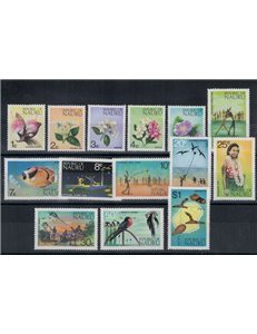 NAURU 1973 Ordinary series 14v MNH**
