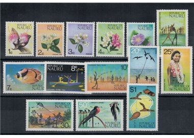 NAURU 1973 Ordinary series 14v MNH**