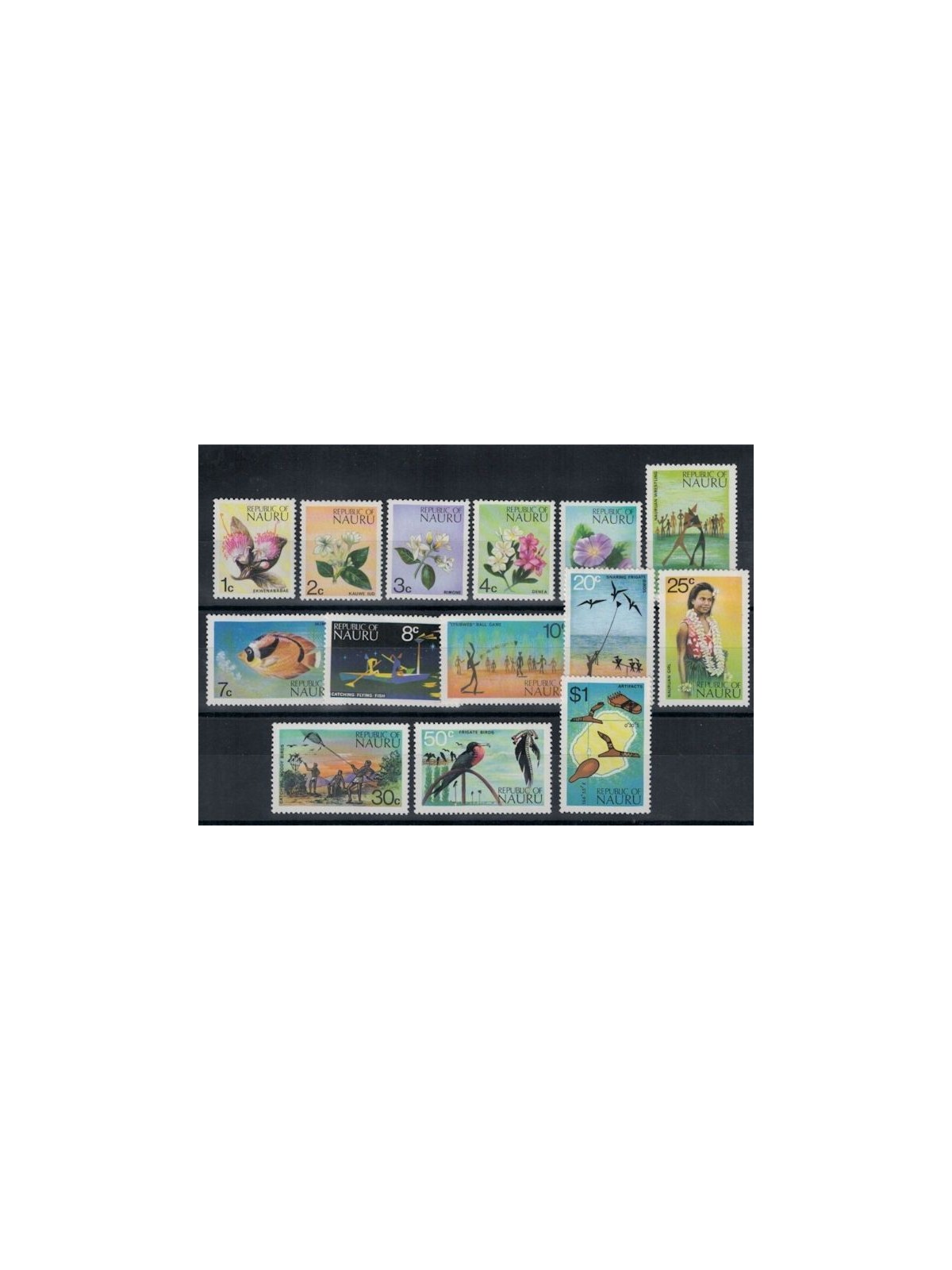 NAURU 1973 Ordinary series 14v MNH**
