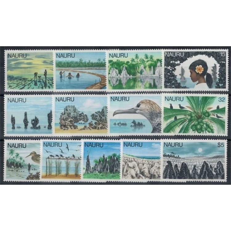 NAURU 1978 Serie ordinaria 13v MNH**