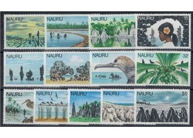 NAURU 1978 Ordinary series 13v MNH**