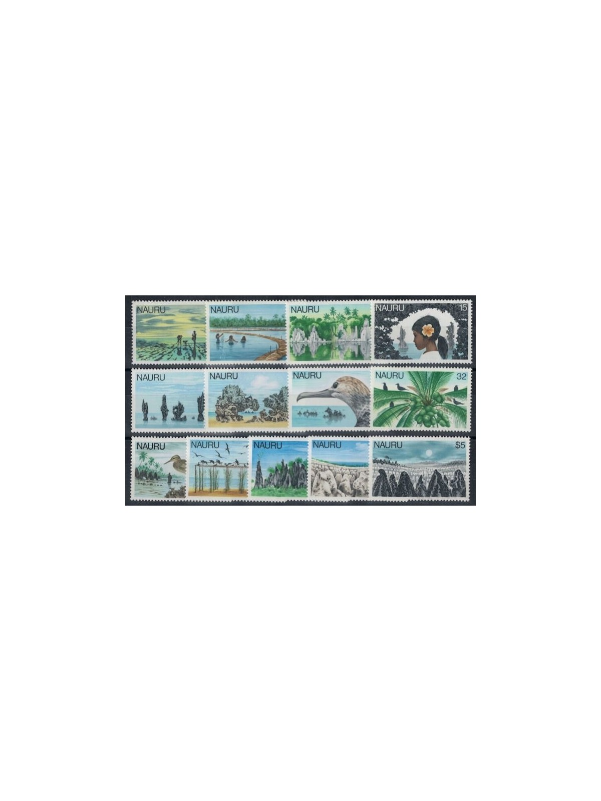 NAURU 1978 Ordinary series 13v MNH**
