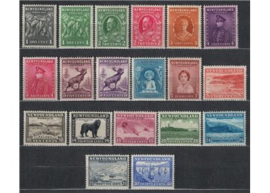 NEWFOUNDLAND 1932 Ordinari - Definitives 19 v MH*