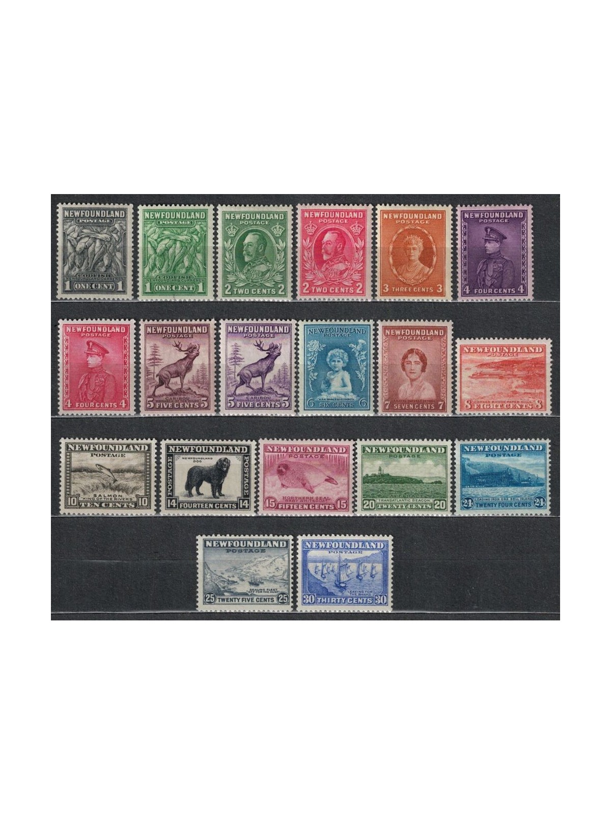 NEWFOUNDLAND 1932 Ordinaries - Definitives 19 v MH*