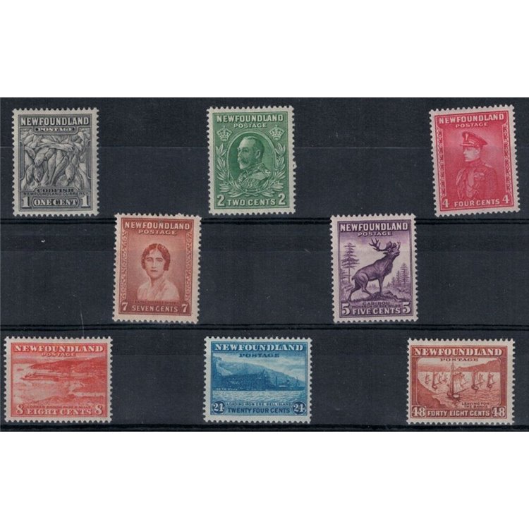 NEWFOUNDLAND 1932 Ordinary - Definitives 8 v MH*