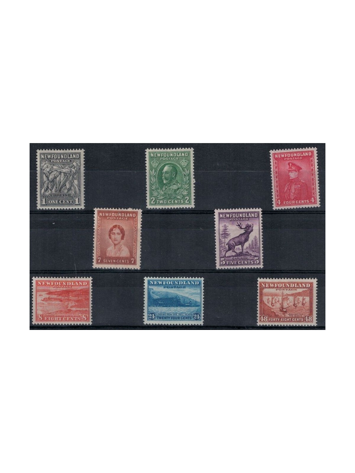 NEWFOUNDLAND 1932 Ordinari - Definitives 8 v MH*