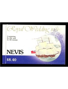 NEVIS 1981 Carlo e Diana, Royal Wedding LB MNH**