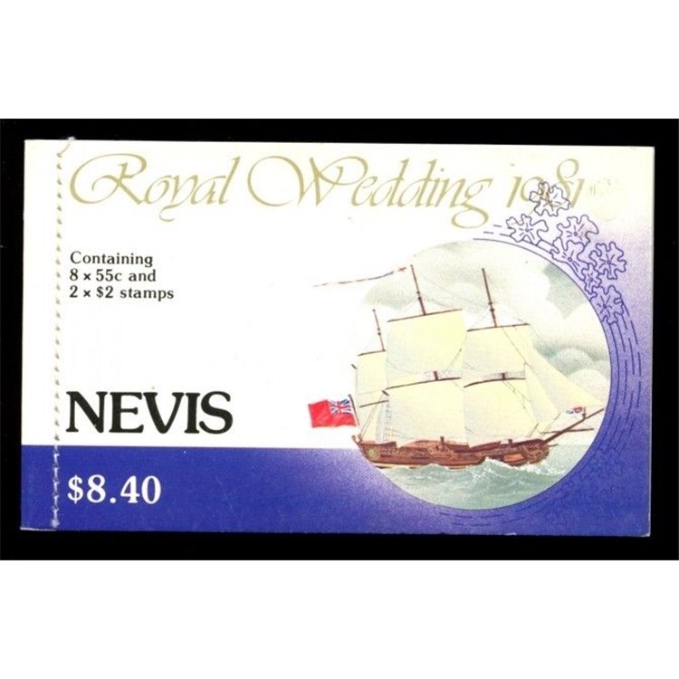 NEVIS 1981 Charles and Diana, Royal Wedding booklet MNH**