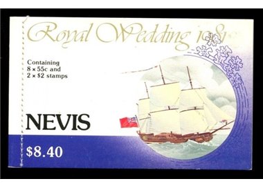 NEVIS 1981 Carlo e Diana, Royal Wedding LB MNH**
