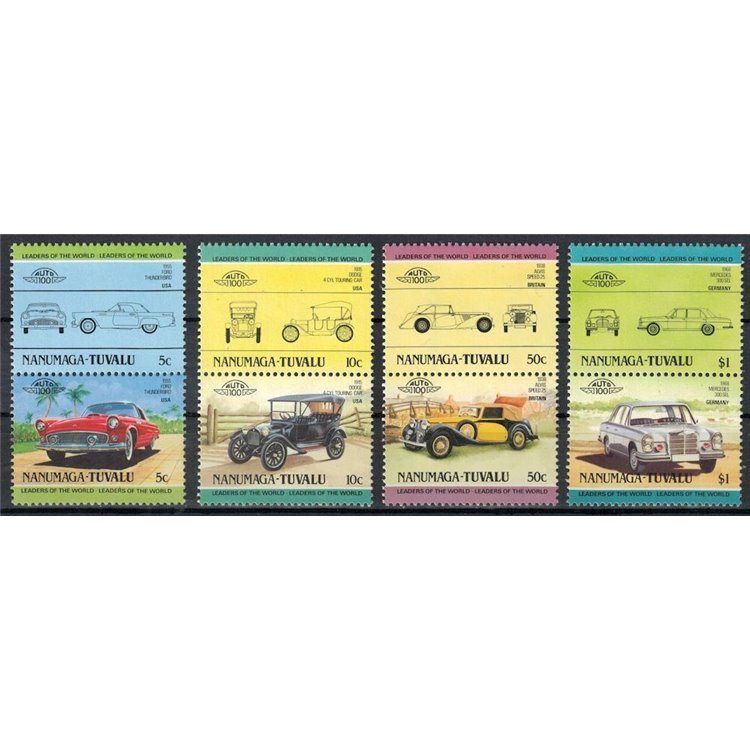 NANUMAGA 1984 Automobili 8v MNH**
