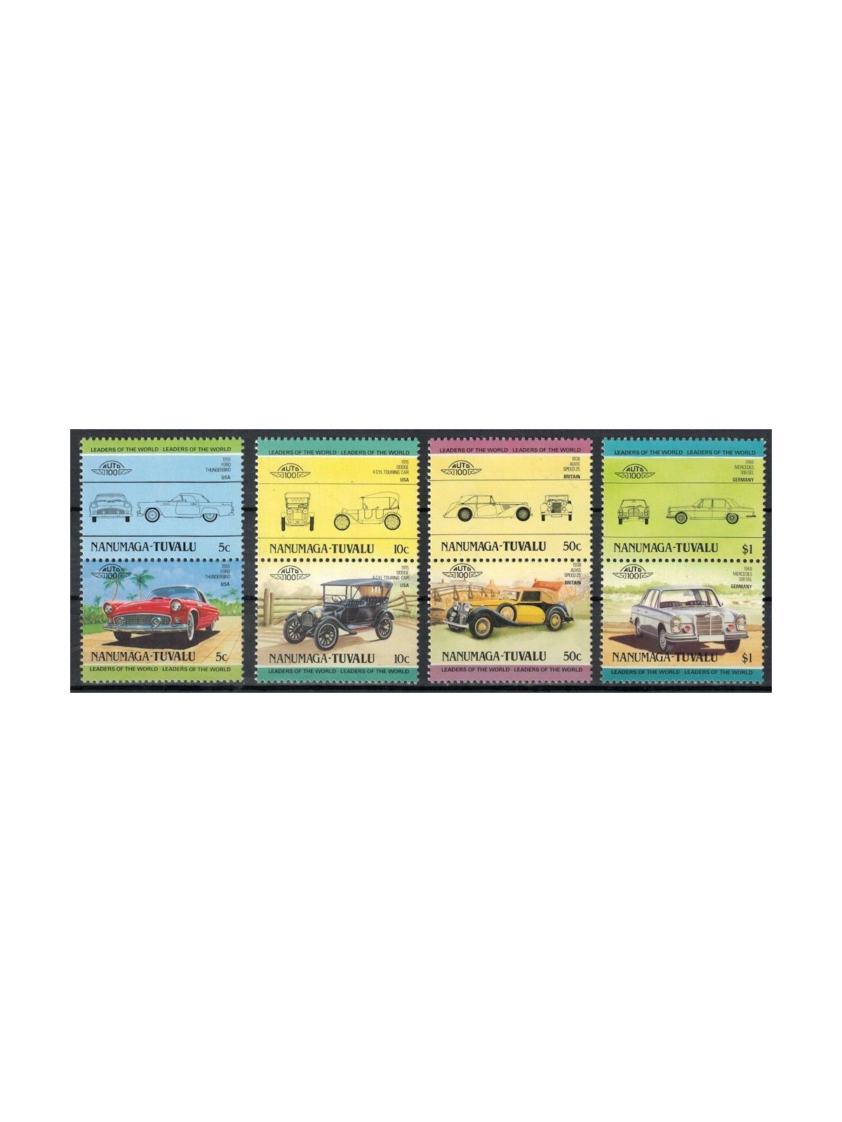 NANUMAGA 1984 Cars 8v MNH**