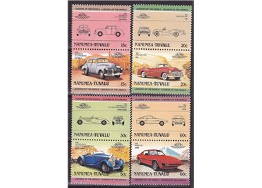 NANUMEA 1985 Cars 8v MNH**