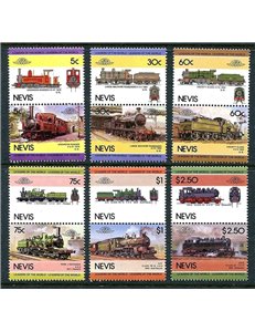 NEVIS 1985 Locomotives (IV) 12v MNH**