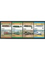 NEVIS 1984 Locomotive (II) 8v MNH**